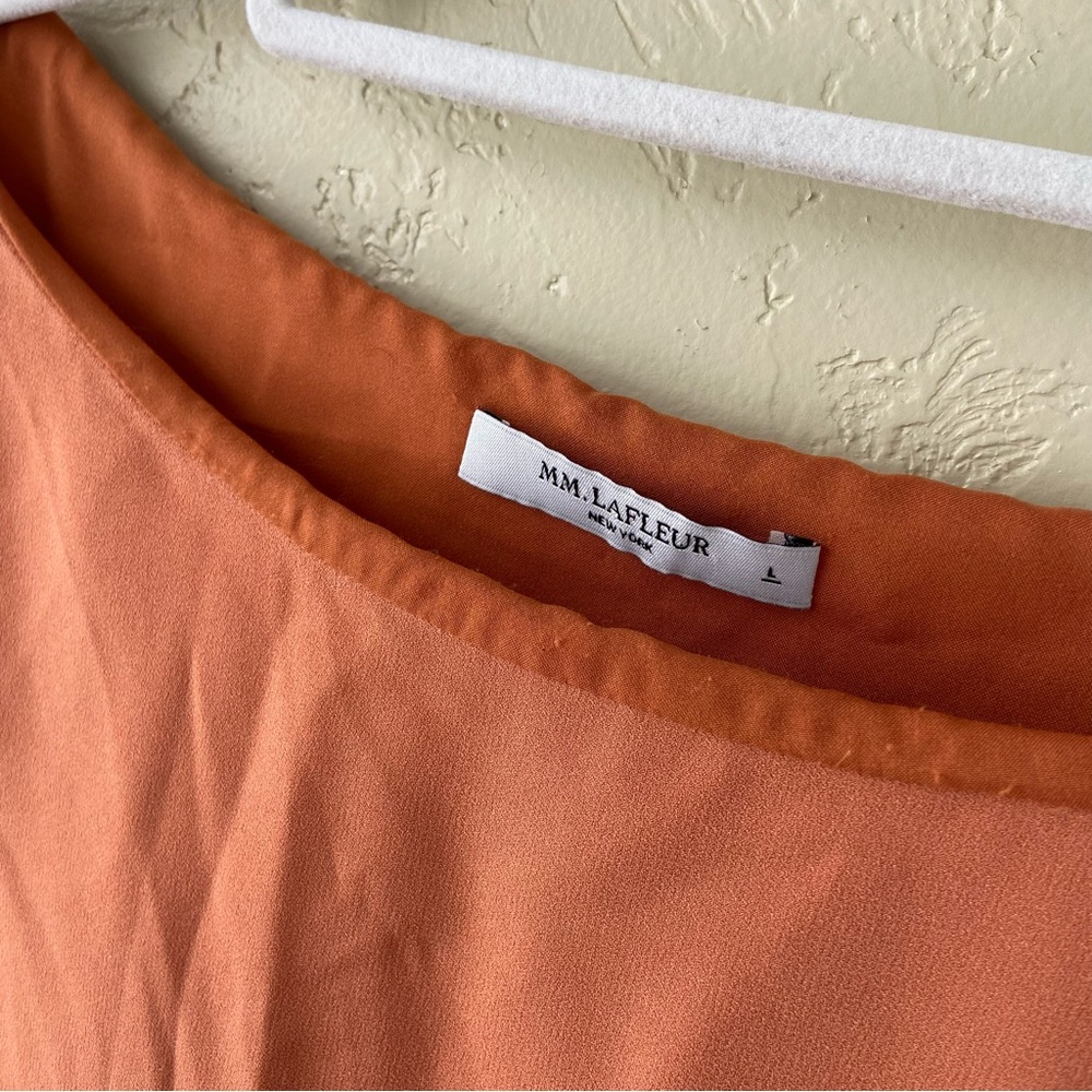 MM Lafleur persimmon Short Sleeve washable Blouse - Picture 7 of 7